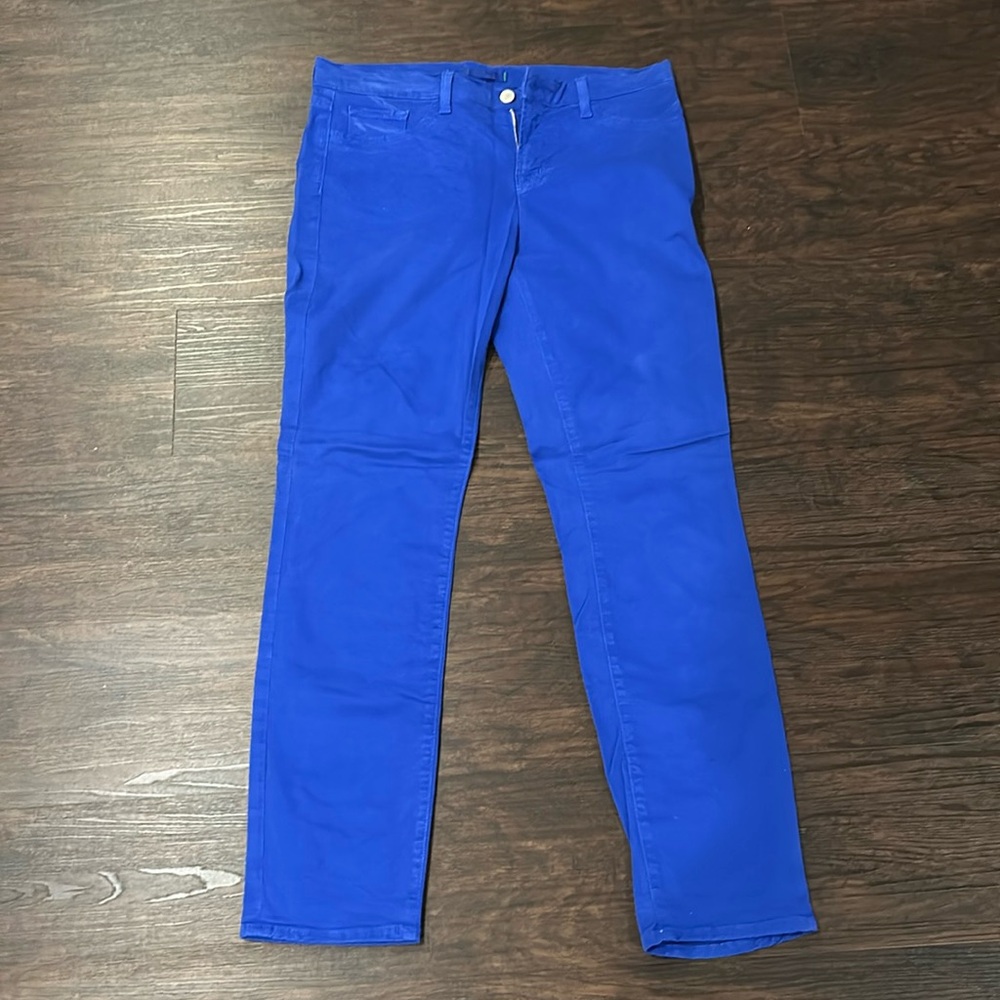 J Brand bright royal skinny leg pants